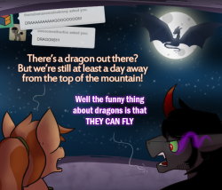 ask-king-sombra:  I mean, if I can use my spooky nightmare door magic on a stupid baby dragon, it’s gonna work on a larger version. SO THERE.  Wellp. 