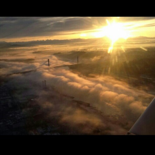 teetrinh:  Beautiful British Colombia #peaceful #sunrise #goodmorning #foggy #beauty #vancouver