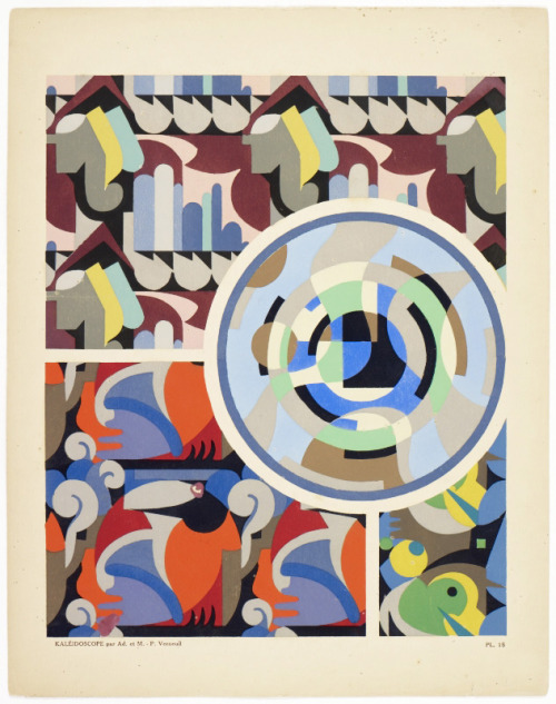 Maurice-Pillard Verneuil, Kaleidoscope - Abstract Ornaments, a portfolio of Art Déco pochoir prints,