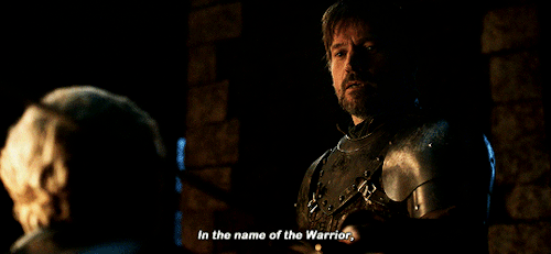 rubyredwisp:Any knight can make another knight. I’ll prove it. Kneel, Lady Brienne.