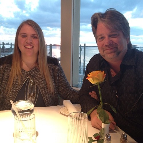 Dad and I #window #sunset #dad #family #christmas #dinner #love