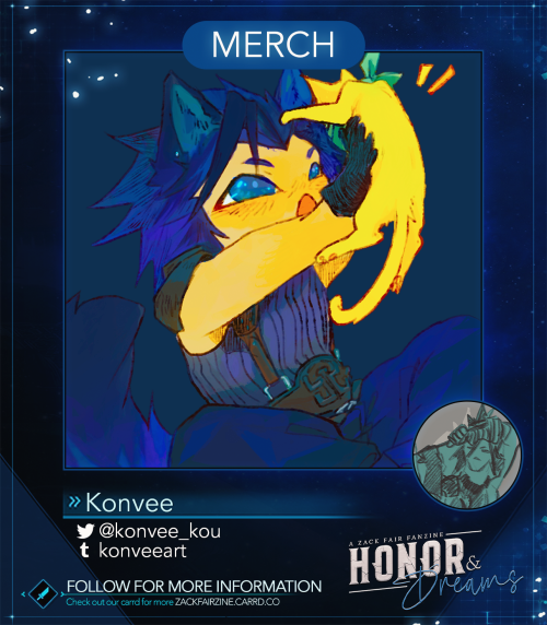 zackfairzine:⚔CONTRIBUTOR SPOTLIGHT⚔Introducing our merch artist, Konvee! You can find them @konveea