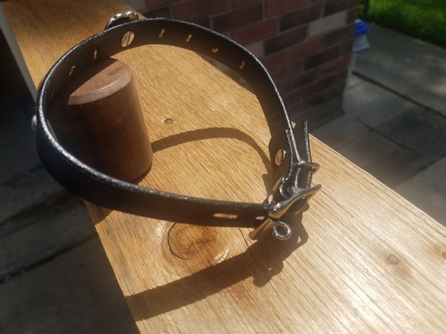 dominionleathershop:Finished a locking version of this collar for a custom.  It will get shipped out shortly!