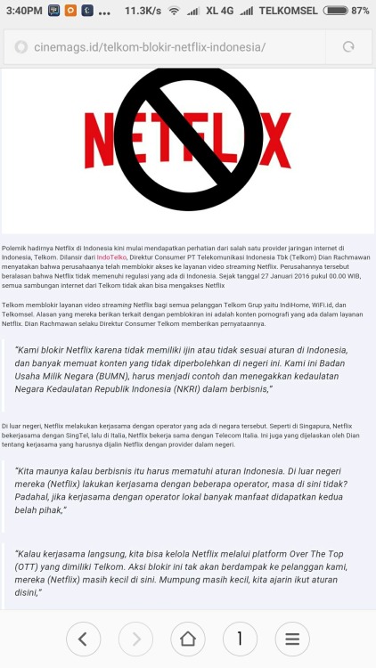 Wew telkom mulai blokir netflix nih nasib first media gimana ya? Apaka akan mengecewakan seperti tel