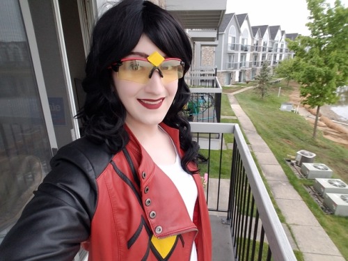 Jessica Drew, reporting to a #MotorCityComicCon near you very very soon! Just have to stop off at Al