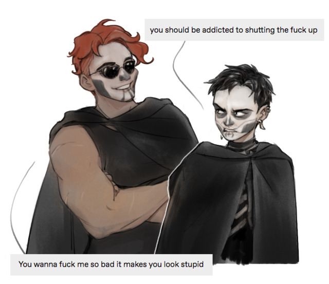 More TLT textpost comics for my soul #gideon the ninth #harrowhark nonagesimus#gideon nav #the locked tomb #my art#Griddlehark #This is from that one tumblr ask  #Im still busy...but Im going INSANE over not drawing fanart  #my feral girls brings me so much peace and comfort