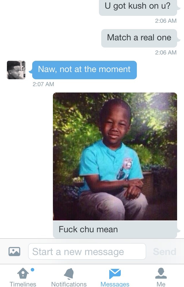 When your homeboy hits you up to chill but don&rsquo;t got kush