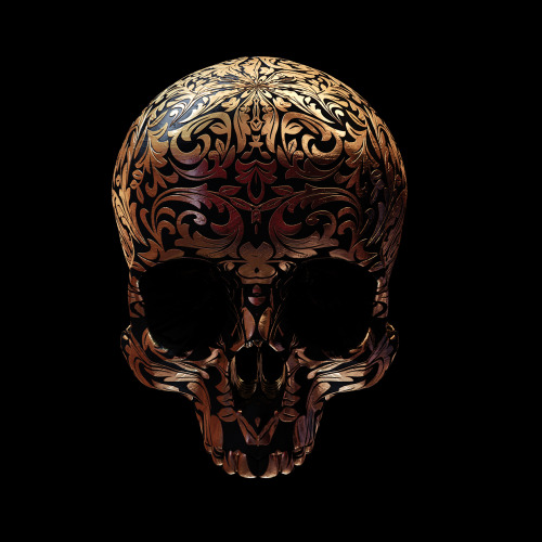 epicroll:outintheblack:irakalan:GOLDEN SKULLSHope you like skulls… by Art Director and Creative 3D D
