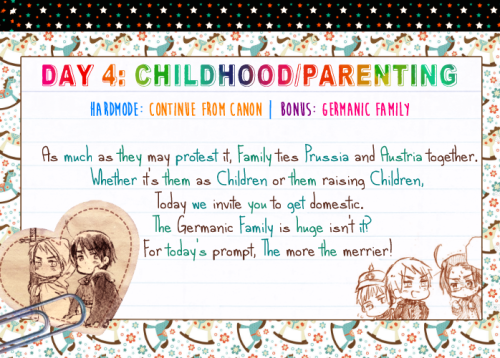 All The Day Prompts And Blurbs! Reminder That Though PruAus Week Has Ended, It Is Far From Over! We Accept