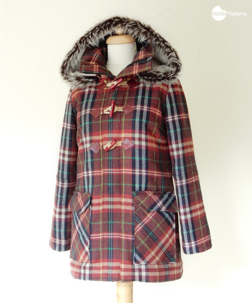 Waffle patterns sewing patterns Tosti Utility jacket turns to trad style winter duffle coat