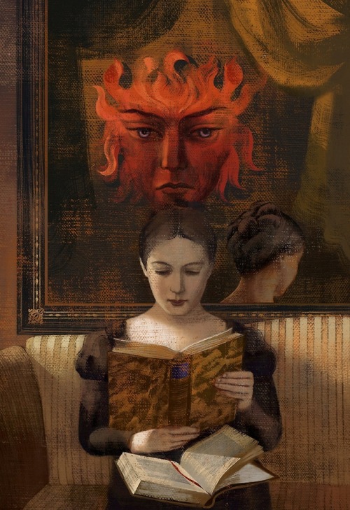 aqua-regia009: Illustration by Anna and Elena Balbussofor Eugene Onegin by Alexander Pushkin