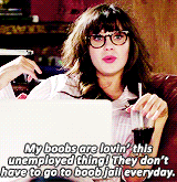 jess-miller:  get to know me meme: [1/8] female characters ✴ jessica day   &ldquo;My