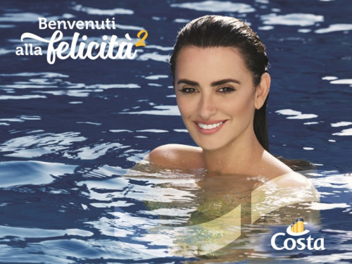 Penélope Cruz nella nuova campagna pubblicitaria Costa Crociere