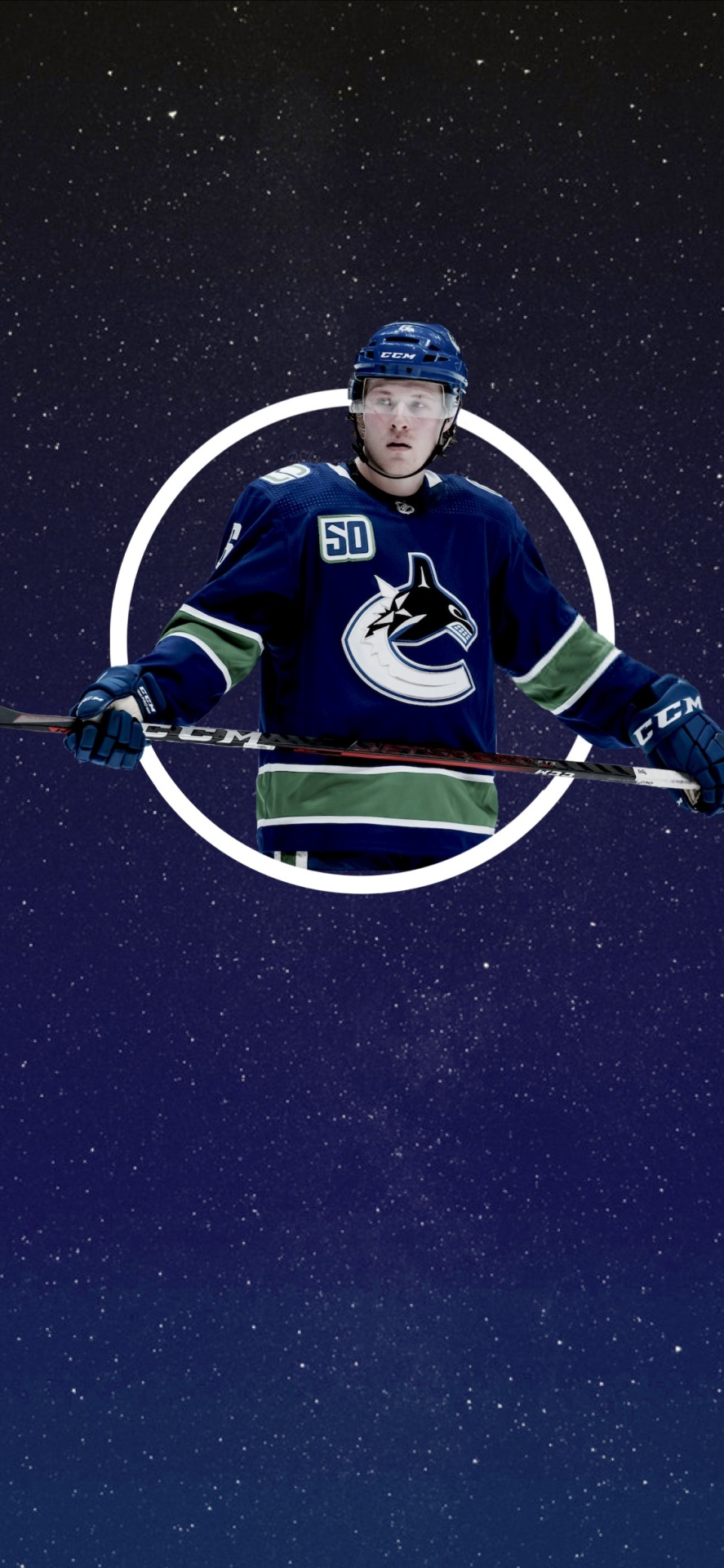 Download Brock Boeser Ice Hockey Northern Lights Orca Poster