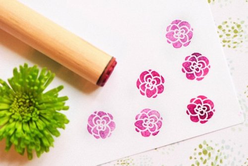 Peony Rubber Stamp // norajane