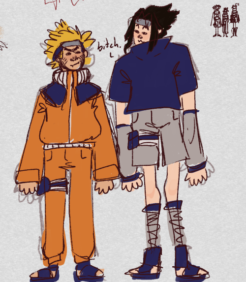 Young Naruto standing PNG Image