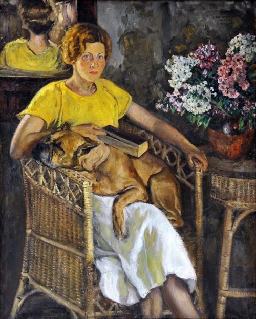 salantami: VIKTOR NIKOLAEVICH PERELMAN (1892-1967)Portrait of Wife, n.d.