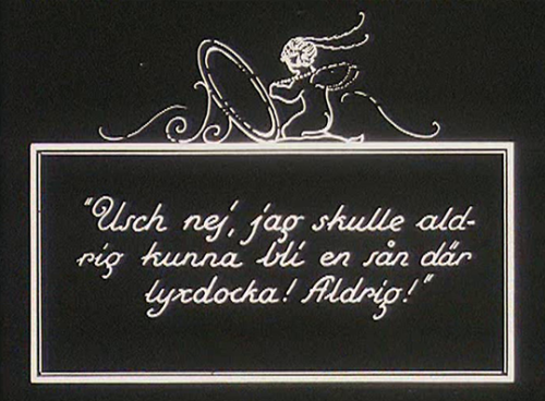 Some of my favorite intertitles from Erotikon (Mauritz Stiller, 1920). Title design by Alva Ludin.