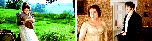 ladyofglencairn:Colin Firth and Jennifer Ehle as Fitzwilliam Darcy and Elizabeth Bennet in Pride and
