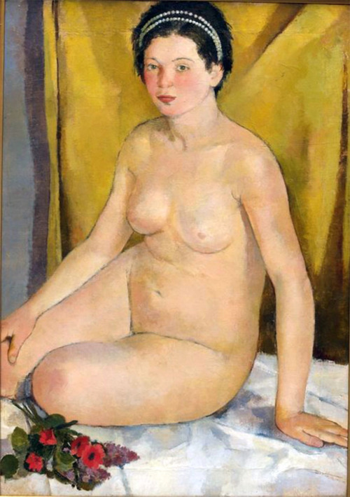 artiebagagli:Franco Gentilini - Female nude crouched(1929)