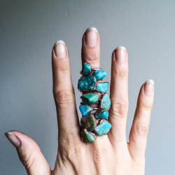 Culturenlifestyle:exquisite Raw Crystal And Electroformed Mineral Rings By Jessica