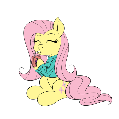 madame-spookyshy:  Cutershy by Terra-Aquis  <3! Classic~