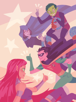 annettefanzhu: Teen Titans print done for