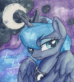 mlpfim-fanart:  Luna by The-Wizard-of-Art