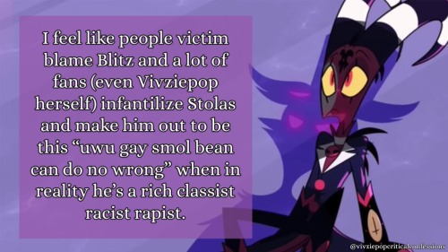 "I Feel Like People Victim Blame Blitz And A Lot Of Fans (even Vivziepop Herself) Infantilize Stolas