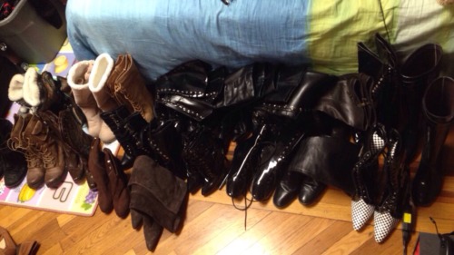 Porn photo I don’t think I have enough boots..