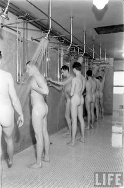 notashamedtobemen:  Yale University shower