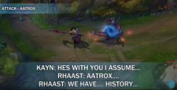 tateware:  rhaast and aatrox were boyfriends