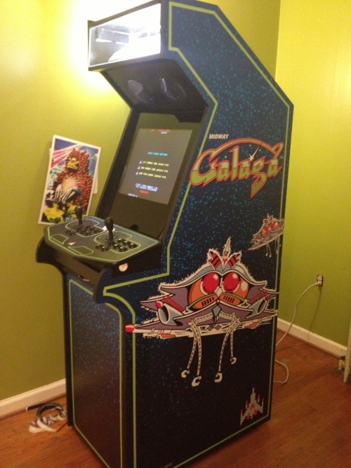 My custom MAME cabinet done just in time for my birthday!!! :D The graphics just got stuck today and
