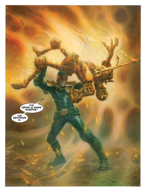 towritecomicsonherarms:Judge Dredd gives no fucks about your reputation 2000AD #1919Yes, the law man