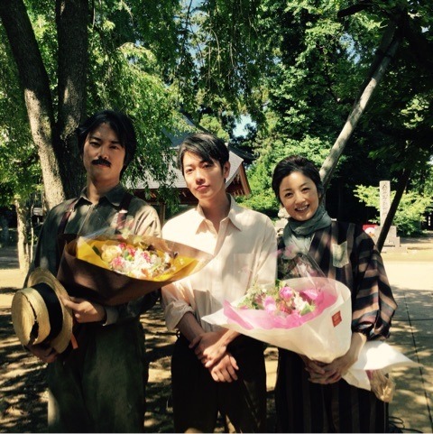 pechumori: Takeru san with his “Emperor’s Cook” co-stars, Kenta Kiritani and Saki 