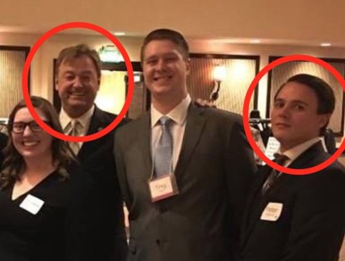 jewish-privilege:bonkai-diaries:progressivefriends:That guest of Sen. Dean Heller is none other than