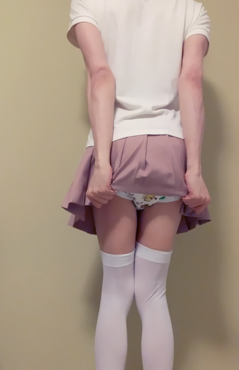 littleamara: “Does my skirt really have to be this short?”  “I thought you li