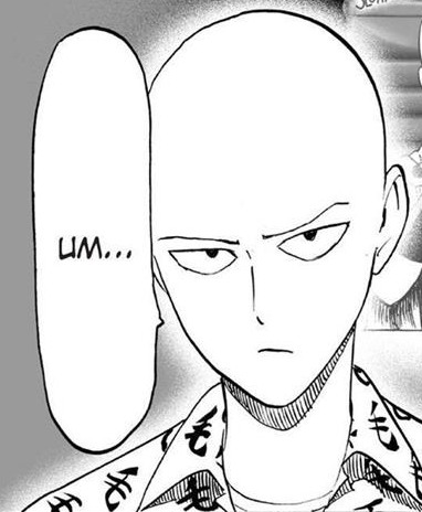 eyedelater:  saitama’s 3 face modes lowest detail: Egg. highest detail: Hot. moderate