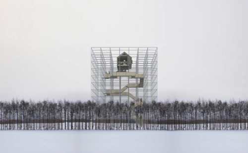 PUP Architecture, 2013Competition entry to build a 25m high viewing tower was run by Nikola Lenivets