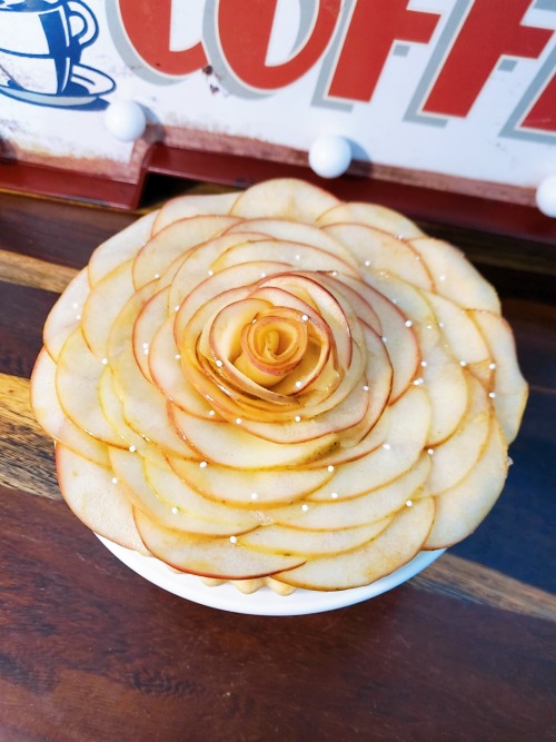 Apple Rose Tart *made by me※ Do not delete the caption / Do not repost my photos/gifs without credit
