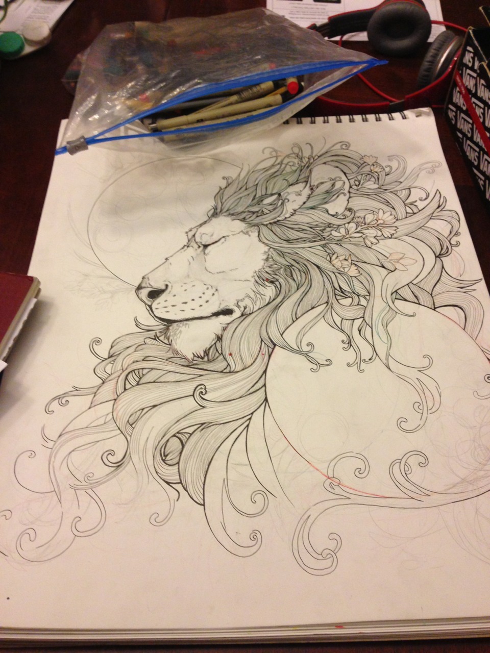thewrenstinycrown:  You asked me a million times to draw you a tattoo. A million