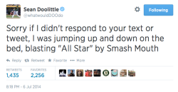 greencollarbaseball:  Sean Doolittle reacts to being chosen to be on the AL All Star team.