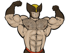 ripped-saurian:  did you know that lee priest’s proportions are perfect for wolverine