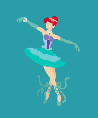 girlofmanycolors:  Disney Ballerinaâ€™s By: middleR3DD 