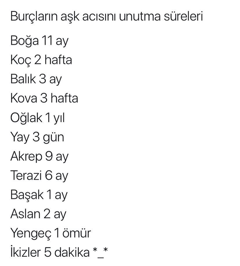 Burçların aşk acisini...