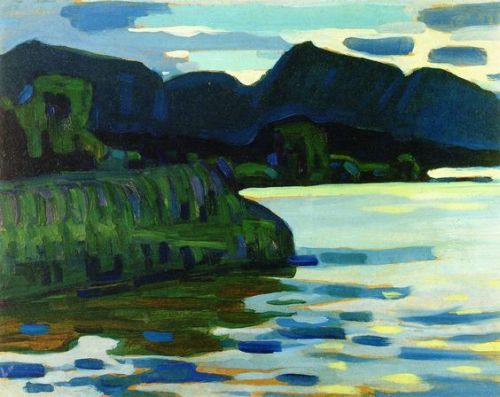 elpasha711: Murnau - Coastline II Wassily Kandinsky - 1908