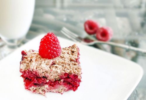 Raspberry Cobbler Bars