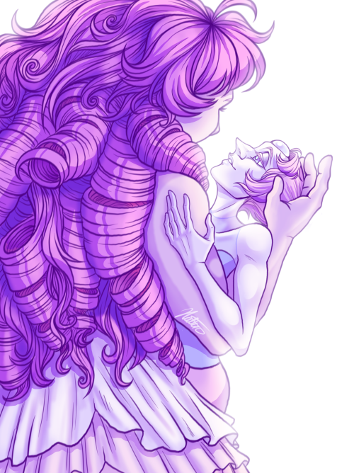 hatteri: Finished an old pearlrose drawing that had been forgotten in my files for a long time.