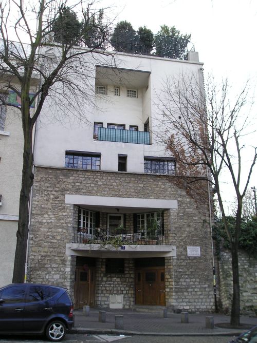 Maison Tzara, Paris, view of the façade, project by Adolf Franz Karl Viktor Maria Loos.