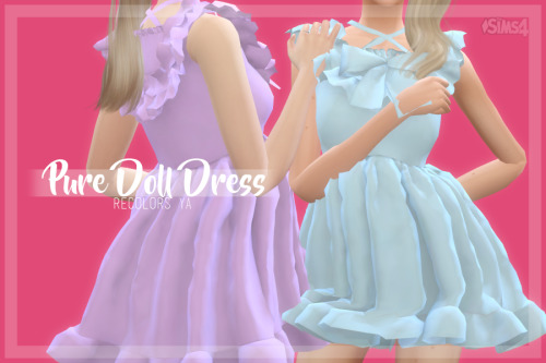 ilovesaramoonkids:  bulletproofapples:  Pure Doll Dress recolors  in total 40 colors  Thumbnails  Me
